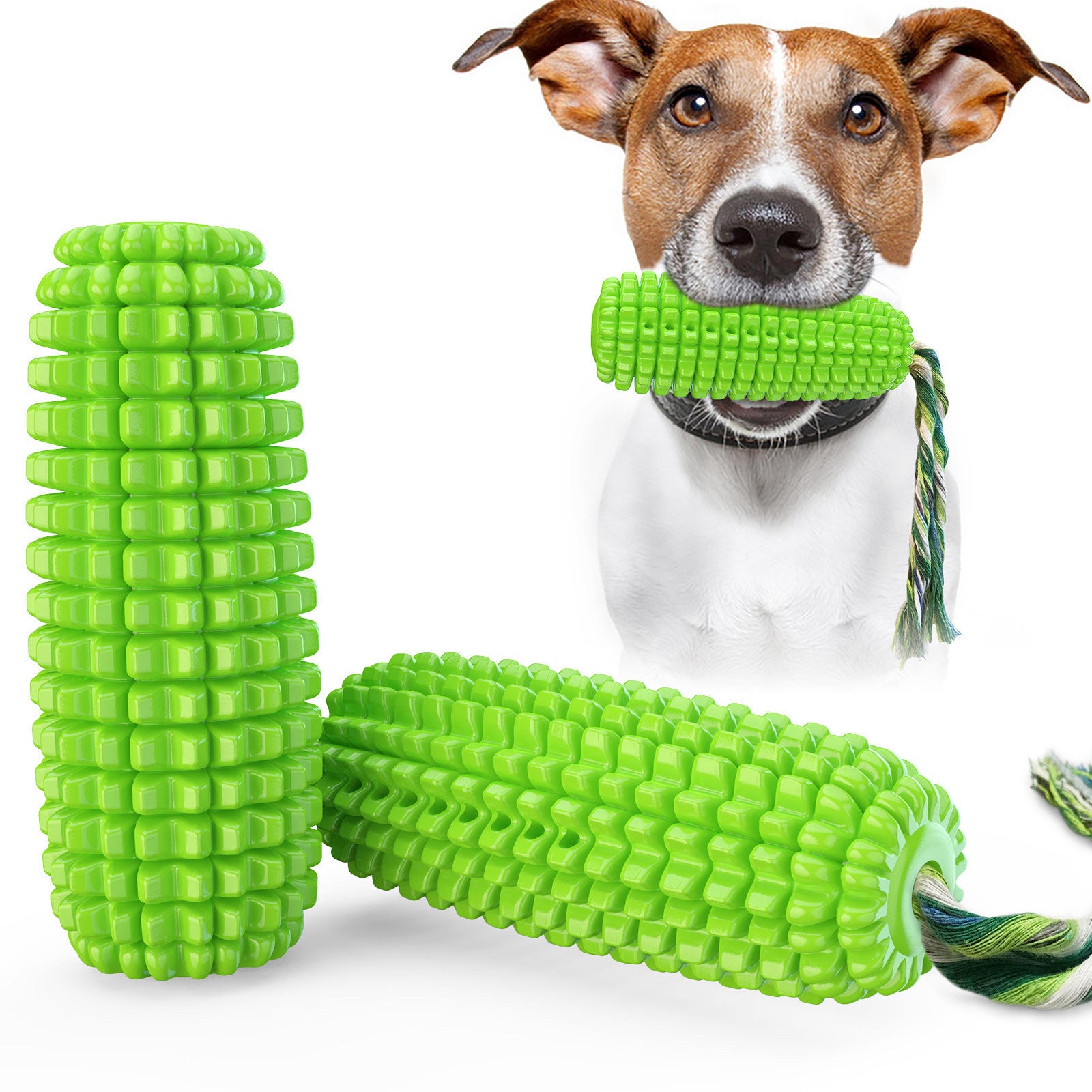 Strong Chew-Resistant Corn Toy – Keep Dogs Busy & Happy
