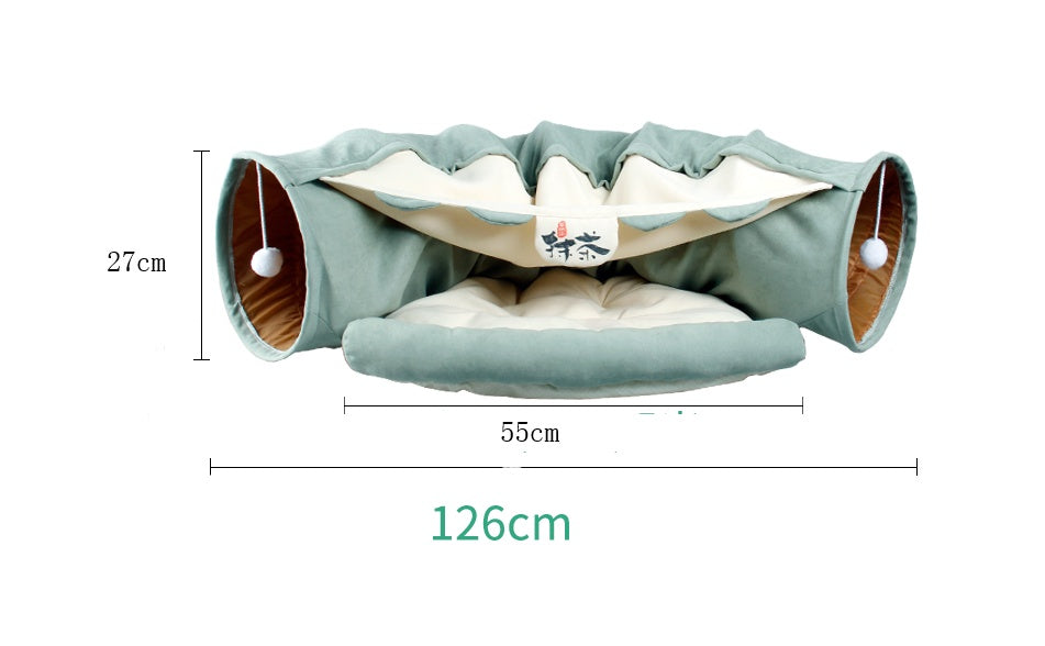 Cat Play Tunnel – Cozy, Collapsible Toy for Happy Kittens