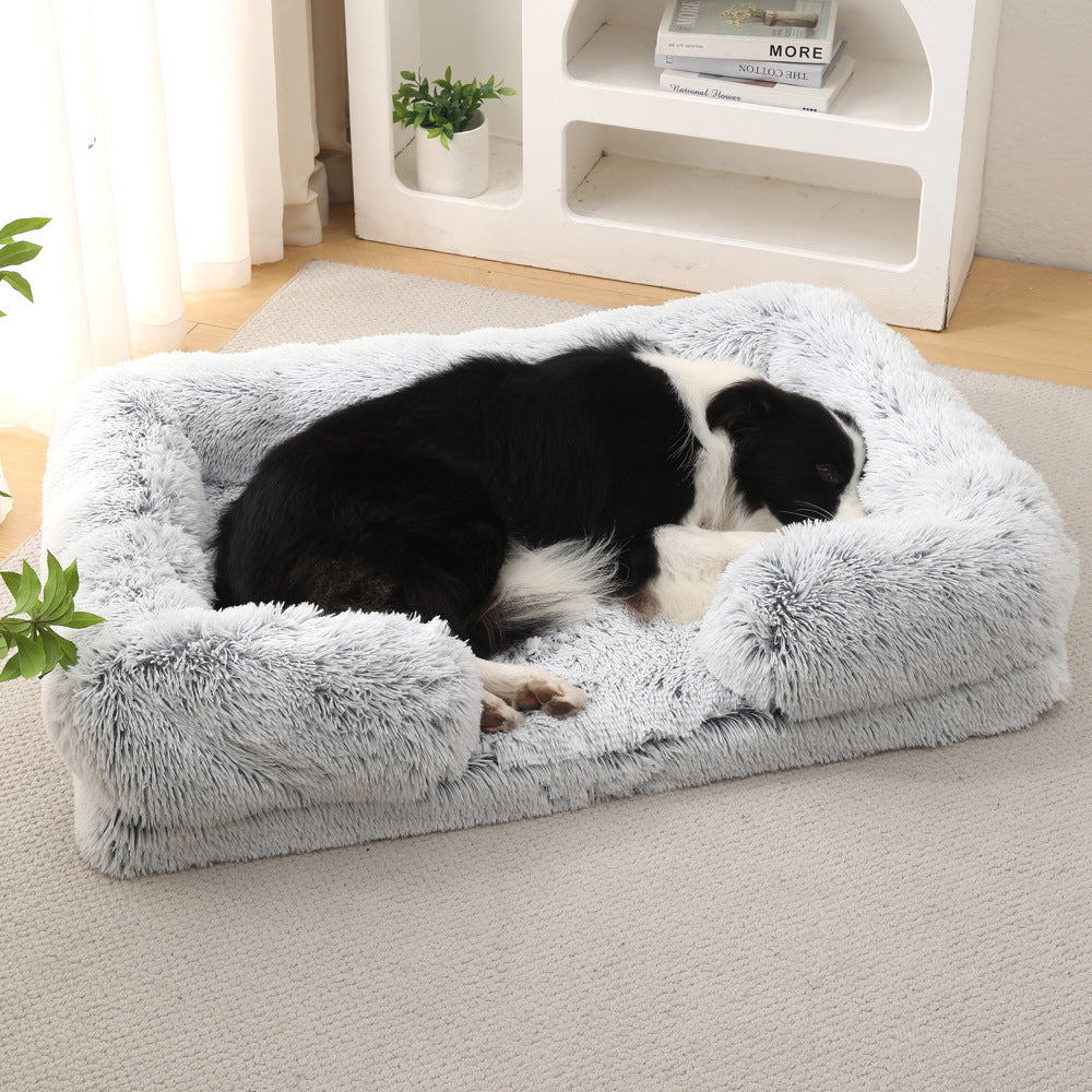 Warm Plush Dog Bed for Snuggly Winter Nights