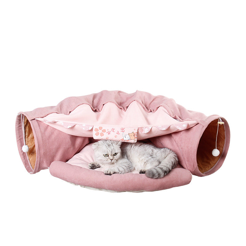 Cat Play Tunnel – Cozy, Collapsible Toy for Happy Kittens