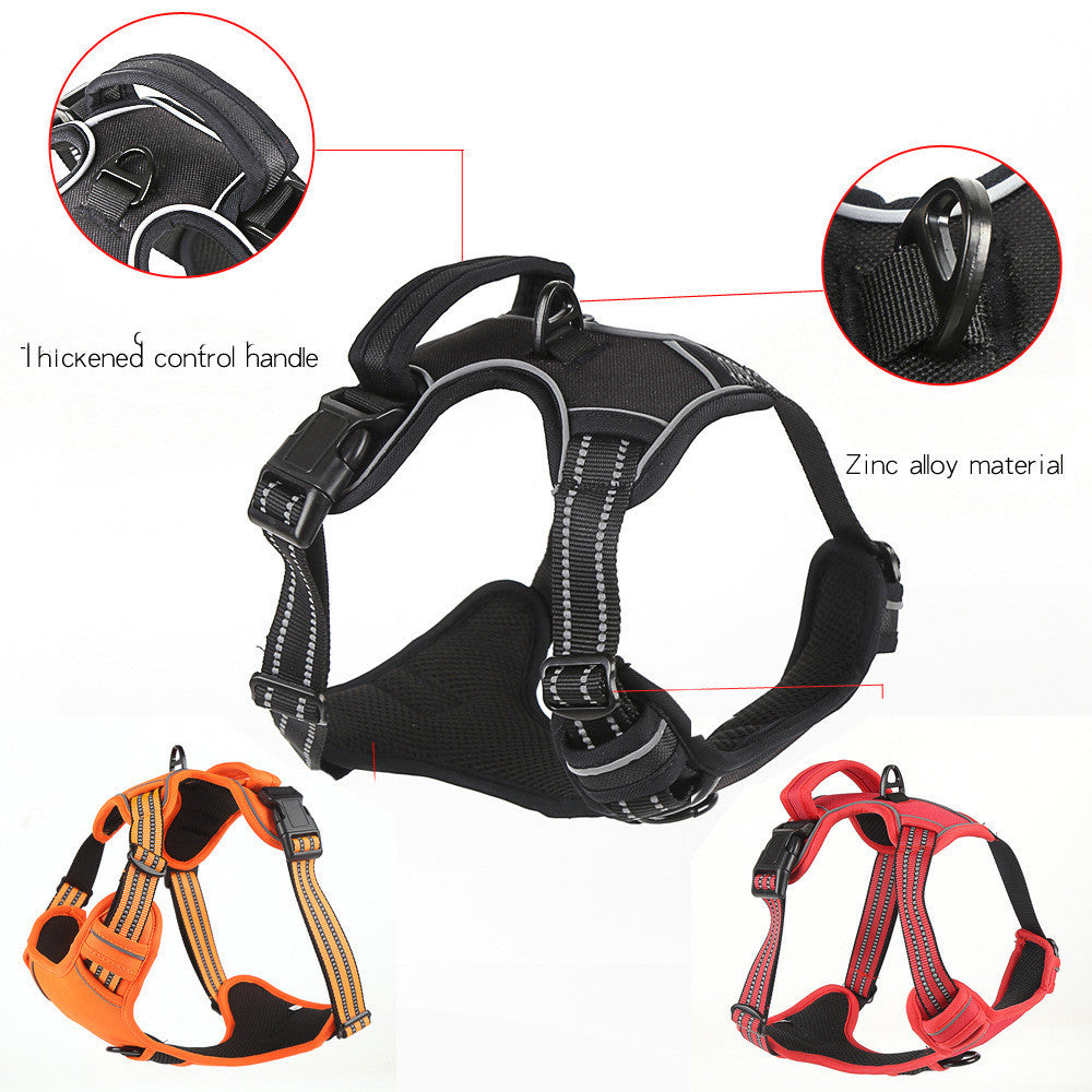 Adjustable Dog Harness Vest – Safe, Comfy & Reflective