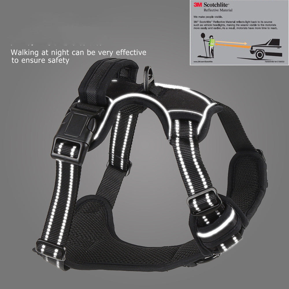 Adjustable Dog Harness Vest – Safe, Comfy & Reflective