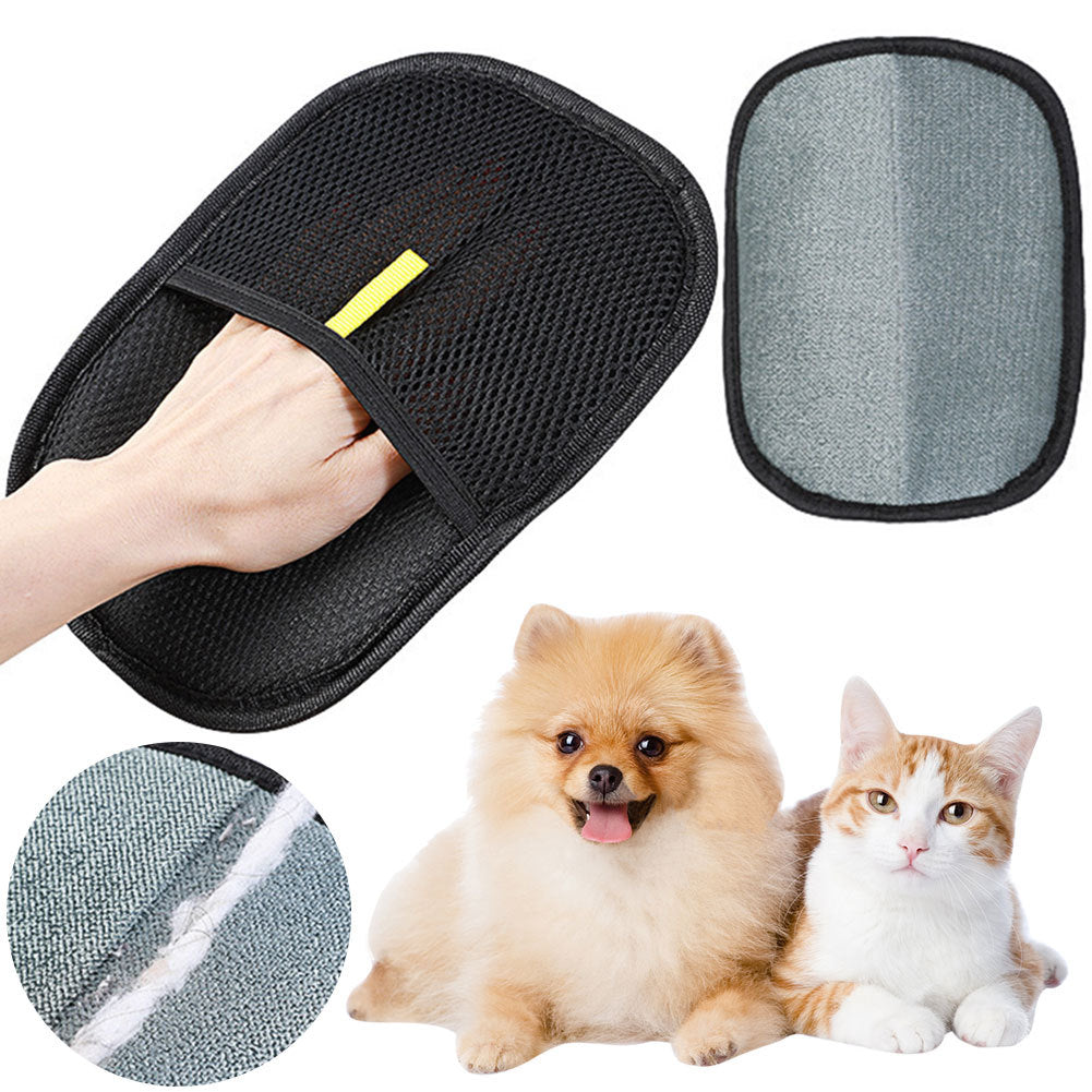 Pet Hair Remover Gloves – Gentle Grooming for Dogs & Cats