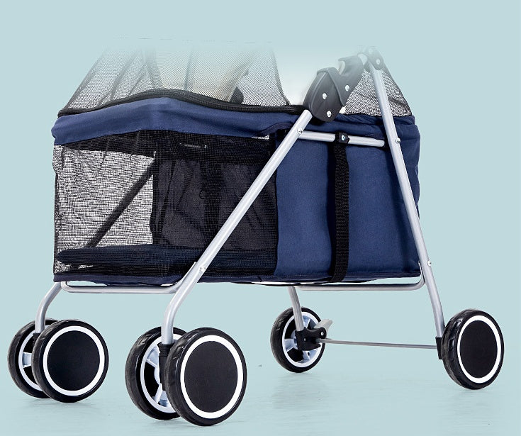 Foldable Pet Stroller – Travel Light with Your Buddy