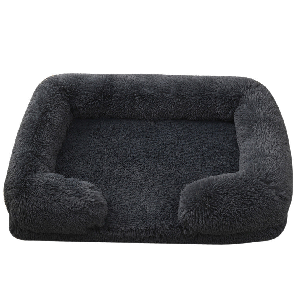Warm Plush Dog Bed for Snuggly Winter Nights