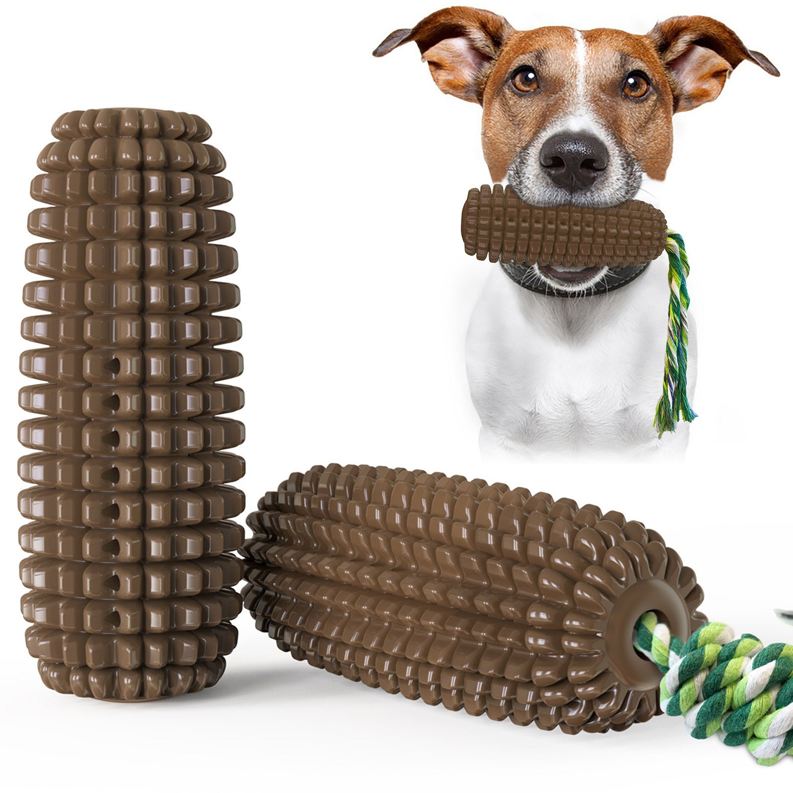 Strong Chew-Resistant Corn Toy – Keep Dogs Busy & Happy