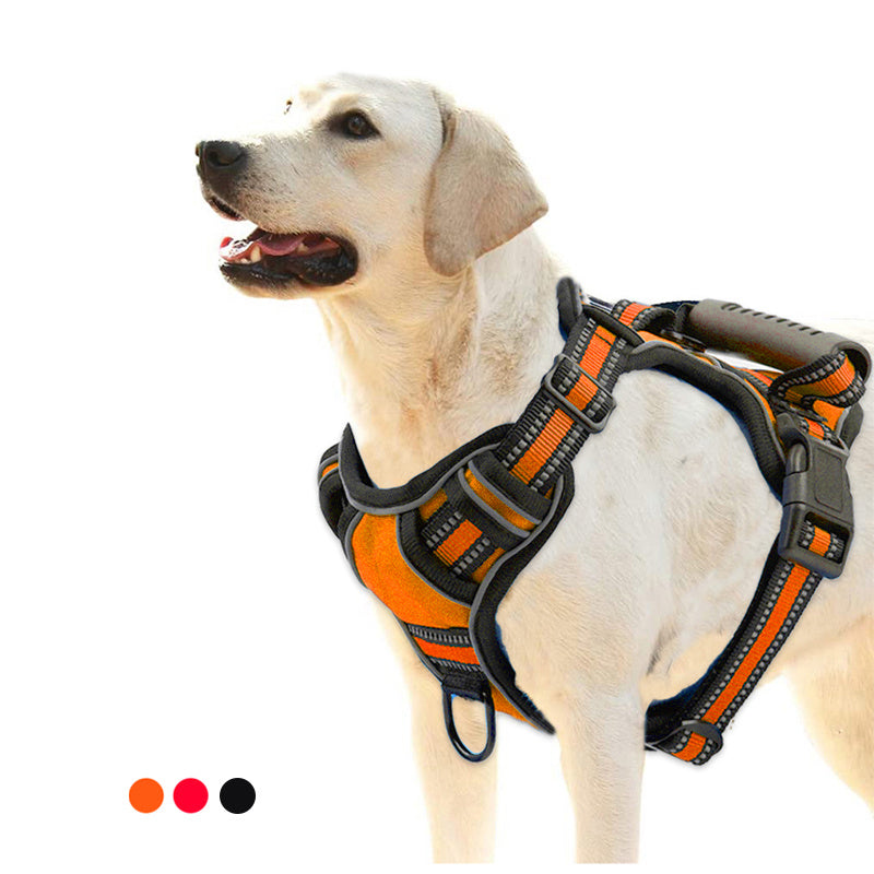 Adjustable Dog Harness Vest – Safe, Comfy & Reflective