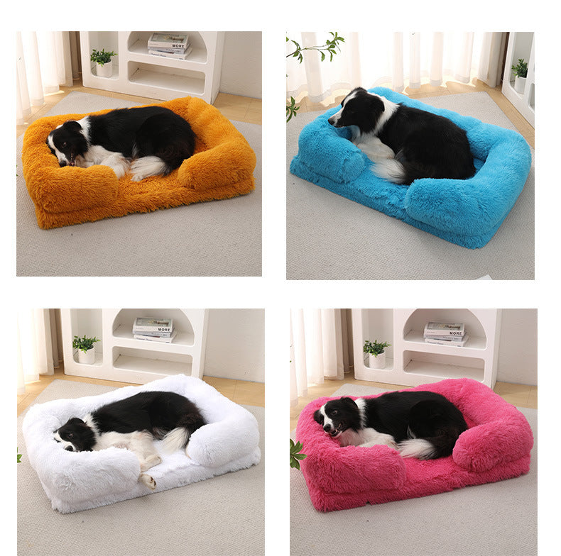 Warm Plush Dog Bed for Snuggly Winter Nights